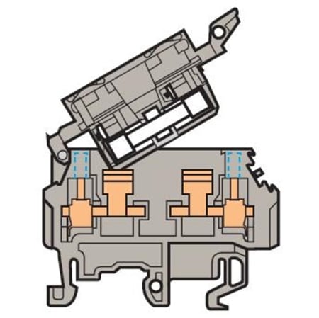 0115 66222 fuse holder terminal block type: m 48sf